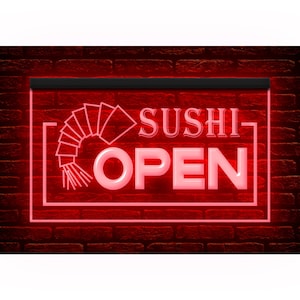 110019 APERTO Sushi Bar Caffè Ristorante Giapponese Negozio Decorazione Display Insegna al Neon con Luce LED