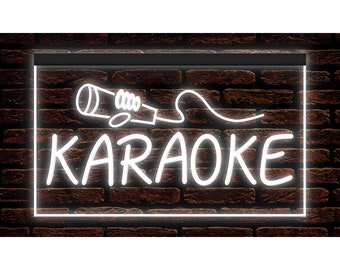 KARAOKE BAR ネオンサイン Dracey Karaoke Night Neon Sign, Led Karaoke Bar Neon Signs