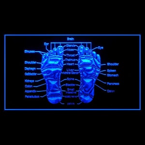 160072 Reflexology Foot Massage Treatment Technology Health Beauty Shop Open Home Decor Display LED Night Light Neon Sign