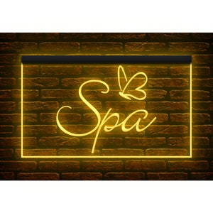 160012 Spa Massaggio viso Salone di bellezza Negozio Aperto Display LED Luce notturna Insegna al neon