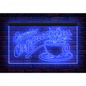 110083 Espresso Cappuccino Coffee Cafe Shop Open Decor Display LED Light Neon Sign