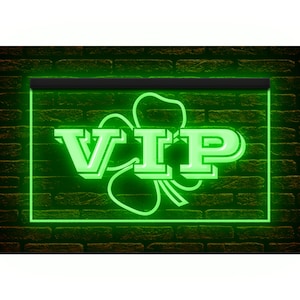 170195 VIP アイリッシュ パブ バー ビール クラブ ホーム デコレーション オープン ディスプレイ LED ライト ネオン サイン