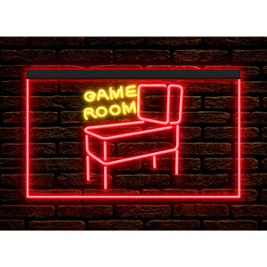 DC130031 Pinball Bar Pub Club Game Room Open Shop Store Home Decor Display LED Night Light Neon Sign Dual Color
