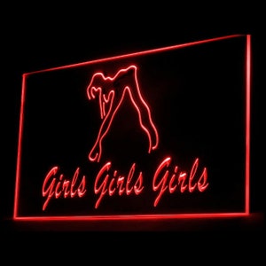 180016 ragazze ragazze ragazze per ragazza camera da letto festa casa bar pub club arredamento LED luce al neon