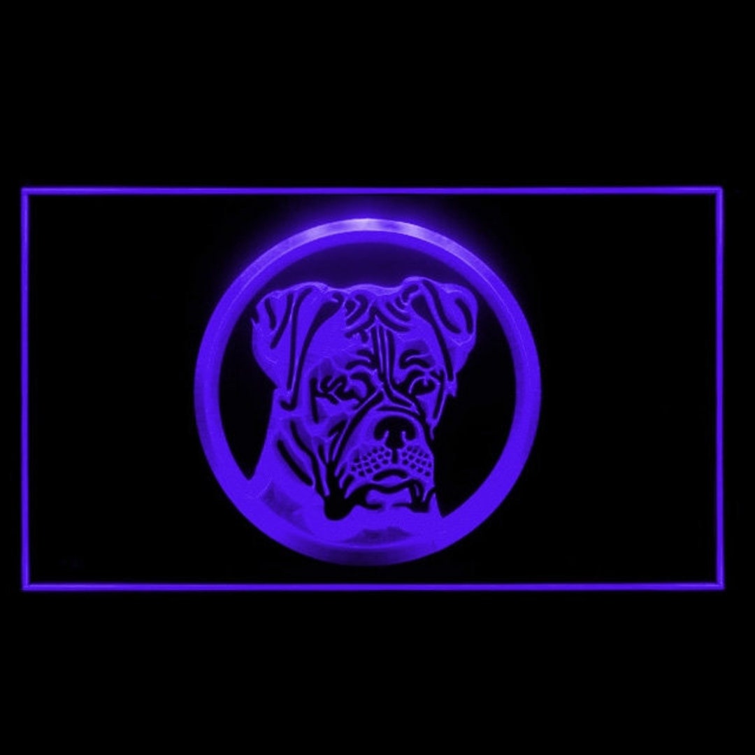 210018 Boxer Dog Pet Shop Store Center Open Home Decor Display LED ...
