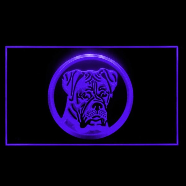 210018 Boxer Dog Pet Shop Store Center Open Home Decor Display LED Light Neon Sign