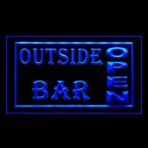 170041 Zewnętrzny bar Otwarty pub Piwo Kawiarnia Wystrój domu Wyświetlacz LED Światło nocne Neon Znak