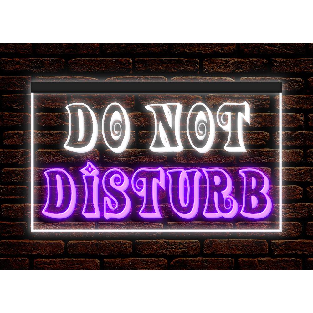 Do Not Disturb LED Neon Sign, Office Decor Illuminated Decor