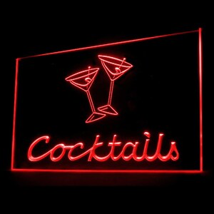 170065 Koktajle Margarita Martini Bar Pub Piwo Otwarte Wystrój Domu Wyświetlacz Światła LED Neon Znak