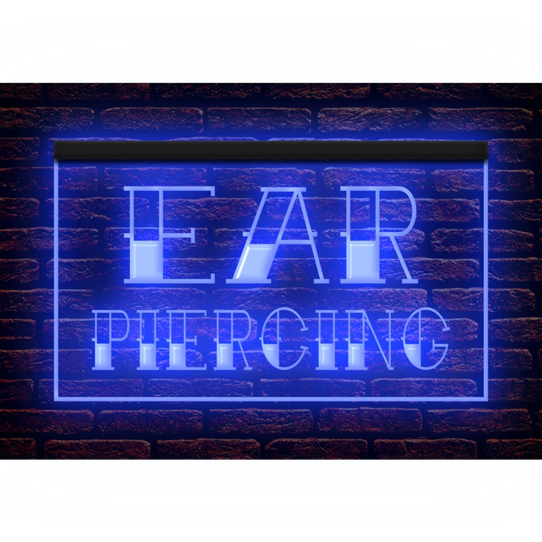 100013 Ear Piercing Tattoo Studio Shop Store Open Home Decor Display