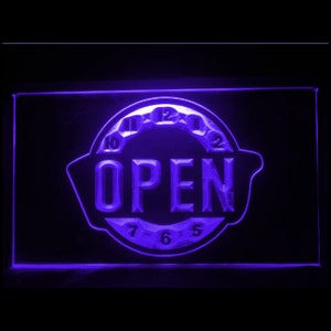 170142 オープン ハッピーアワー タイム バー ビール パブ クラブ ホーム デコレーション ディスプレイ LED ライト ネオンサイン