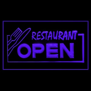 110056 OPEN Restaurant Cafe Dining Decor Display Insegna al neon con luce a LED