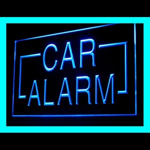 190098 Car Alarm System Parts Auto Shop Open Decor Display LED Light Neon Sign
