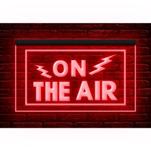 140002 On The Air Audio Radio Record Studio Room Shop Home Decor Display LED Light Neon Sign