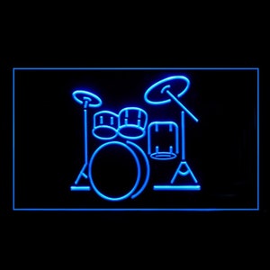 140008 Drum Band Room Music Studio Decor Display LED Light Neon Sign