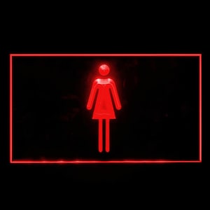 120036 Donna Donna Toilette Bagno Ristorante Decor Display LED Luce al neon