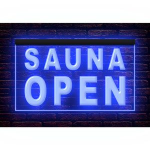 160029 SAUNA Open Massage Body Beauty Salon Relax Shop Home Decor Display LED Night Light Neon Sign