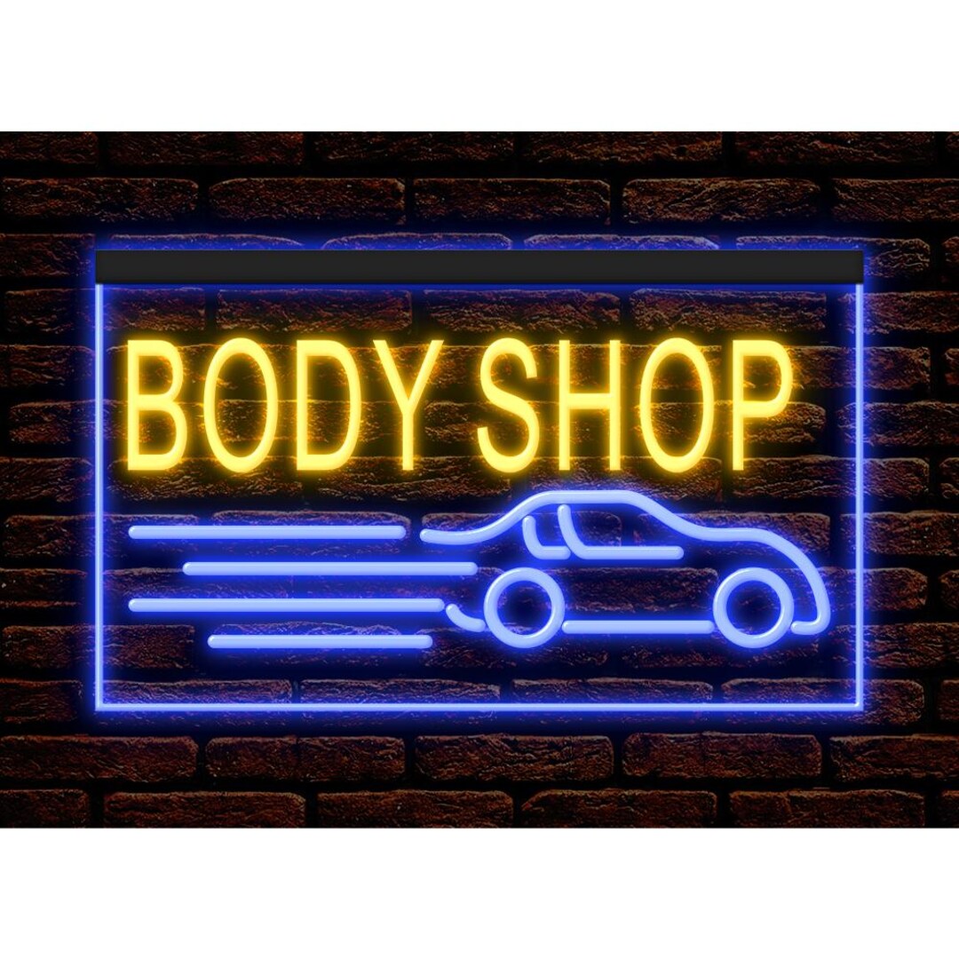 Body Shop Washing Car Auto Repair Professional Illuminated Decor ...