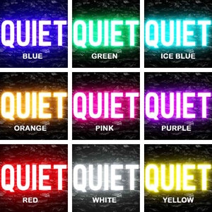 8X0030 Quiet Please Office Decor Display Flexible Flex Custom Neon Sign