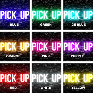 8X0035 Pick Up Here Shop Store Office Decor Display Flexible Custom Neon Sign