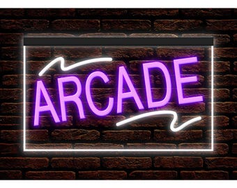 アーケードLEDネオンサイン、ゲームルームマンケイブ照明装飾