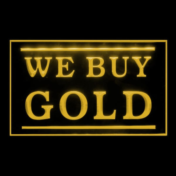 190163 We Buy Gold Jewelry Silver Shop Center Open Decor Display LED Light Neon Sign