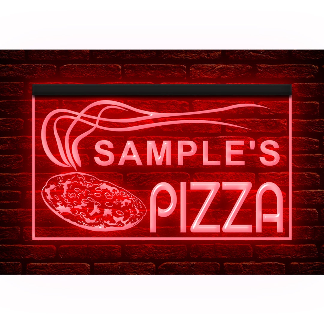 270041 Pizza Shop Cafe Open Your Name Text Personalized