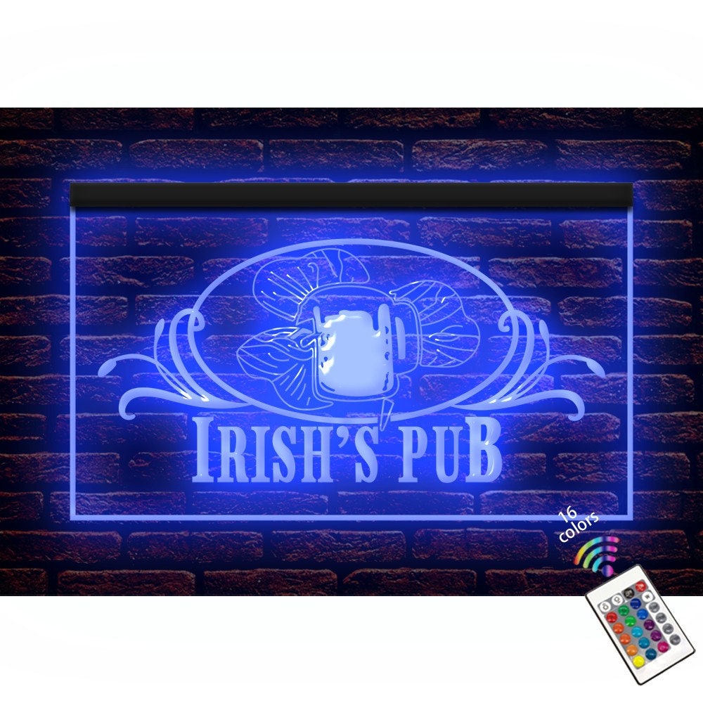 ウイスキー Whiskey ネオン LED 看板 Irish BAR PUB