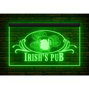 170069 Pub irlandese Birra Bar tradizionale Club Open Decor Display LED Light Neon Sign
