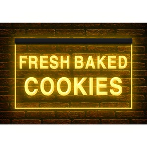 110138 Fresh Baked Cookies Cafe Open Shop Store Decor Display Insegna al neon con luce a LED