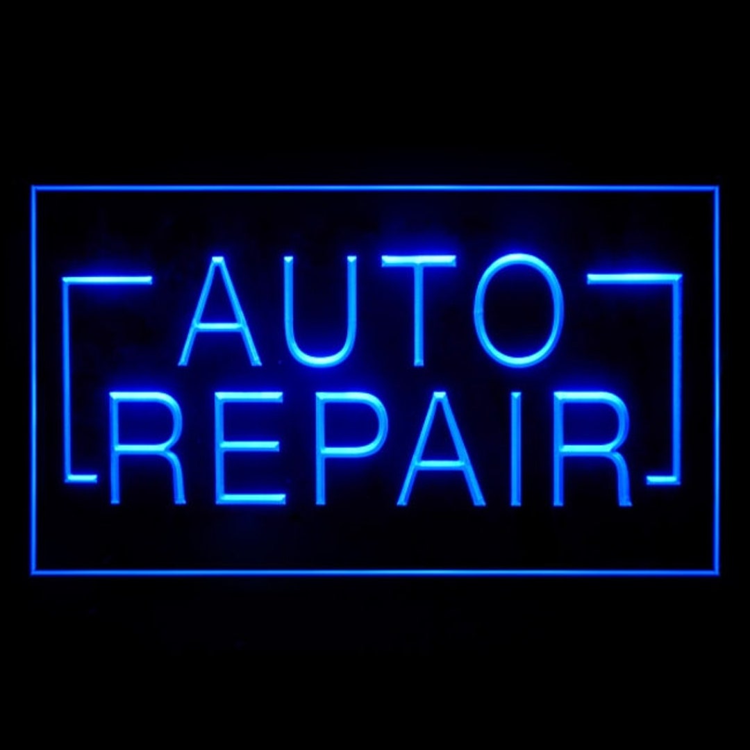 Led Auto Repair Sign 190049 Auto Repair Parts Shop Store Garage Decor Display LED Light Neon ...