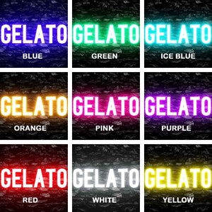 8X0022 Italienische Gelato Eisdiele Cafe Dekor Display Flexible Flex Benutzerdefinierte Neon Schild