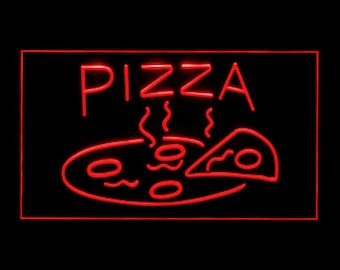 110005 Pizza Shop Cafe Restaurant Take Away Delivery Display aperto Insegna al neon con luce a LED