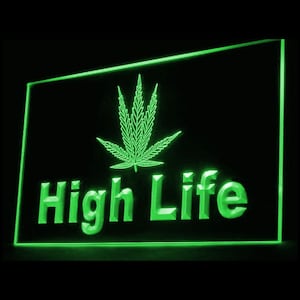 220009 High Life Marihuana fabelhafter Shop Store Open Display LED-Licht Neon Schild