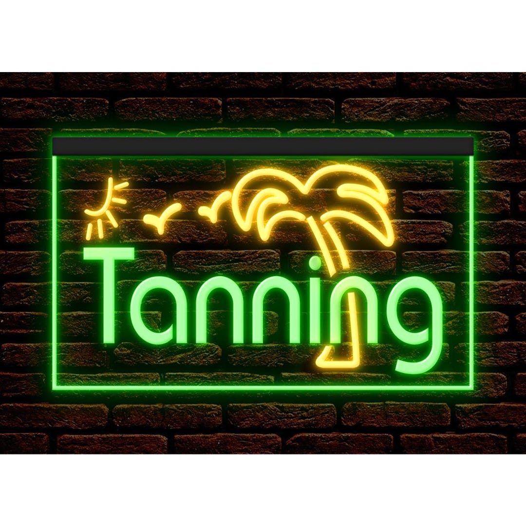 ANROOMZI LED Neon Sign – "Life's Better With A Tan" – 24" Dimmable Neon Light For Salon, Tanning Studio, Spa Decor