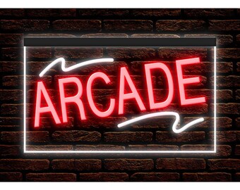 アーケードLEDネオンサイン、ゲームルームマンケイブ照明装飾