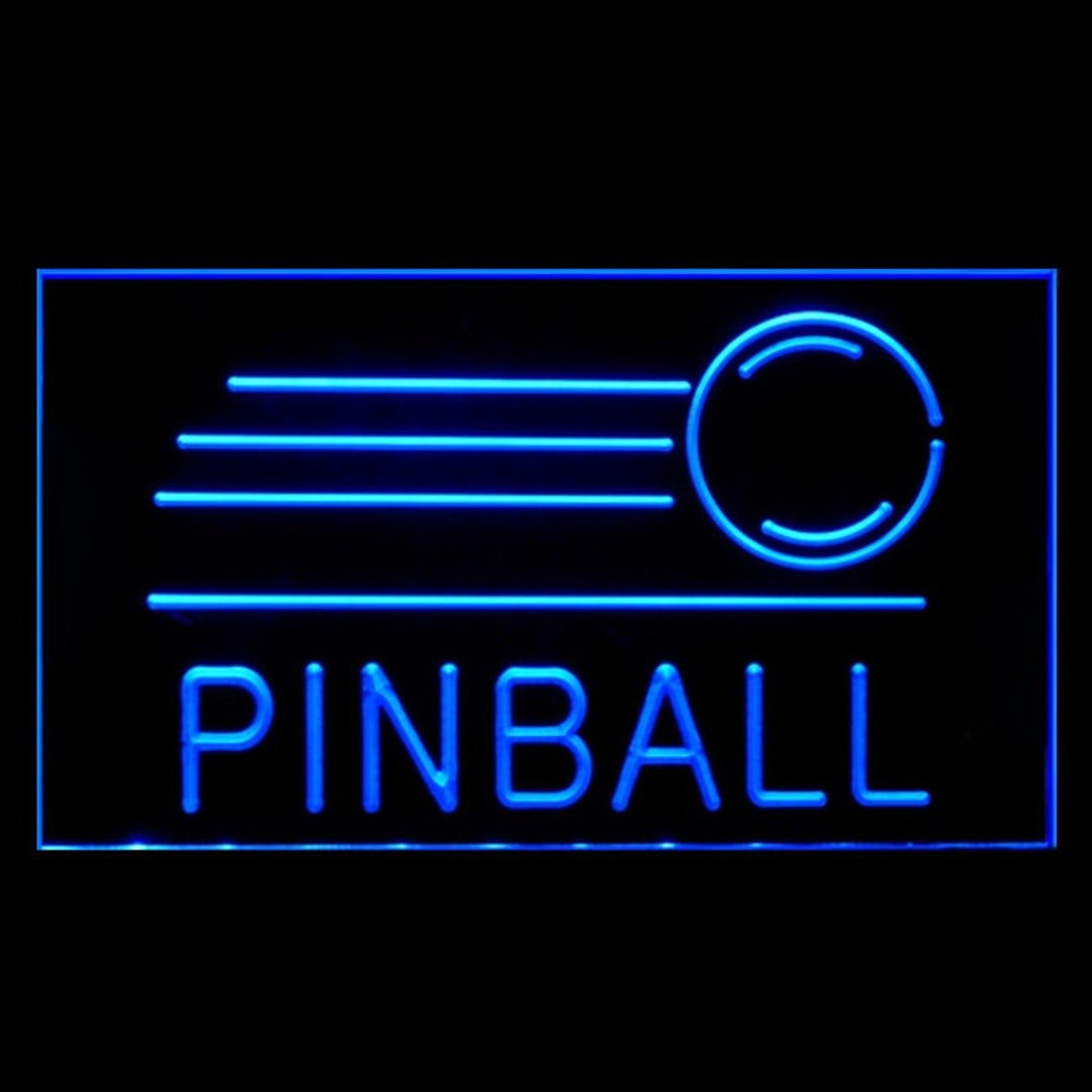 230045 Pinball Game Room Man Cave Home Decor Display LED Light Etsy