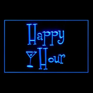 170033 Happy Hour Beer Bar Pub Man Cave OPEN Decor Display Insegna al neon con luce a LED