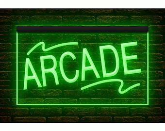 120043 Arcade Game Room Man Cave Home Decor Display LED Light Neon Sign