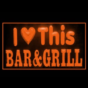170226 Ik ben dol op dit Bar and Grill Restaurant Pub Decor Display LED Light Neon Sign