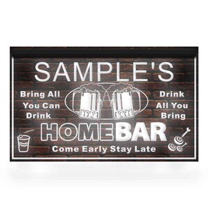 Personalized Home Bar Flag - Bring All You Drink Drink All You Bring - NLFVMD main image 0