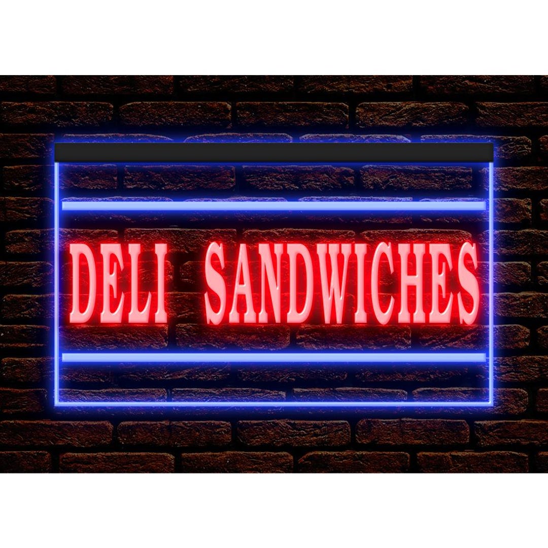 Deli Led Sign Deli Sandwiches Neon Sign, Cafe Shop Illuminated Decor Display Light ...