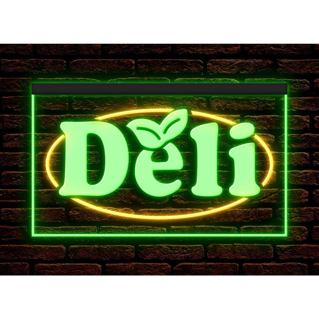 Deli Led Sign Deli Cafe Restaurant Shop Store Illuminated Decor Display Light Neon ...