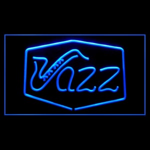 140016 Jazz Bar Music Live Bar Pub Club Decor Display LED Light Neon Sign