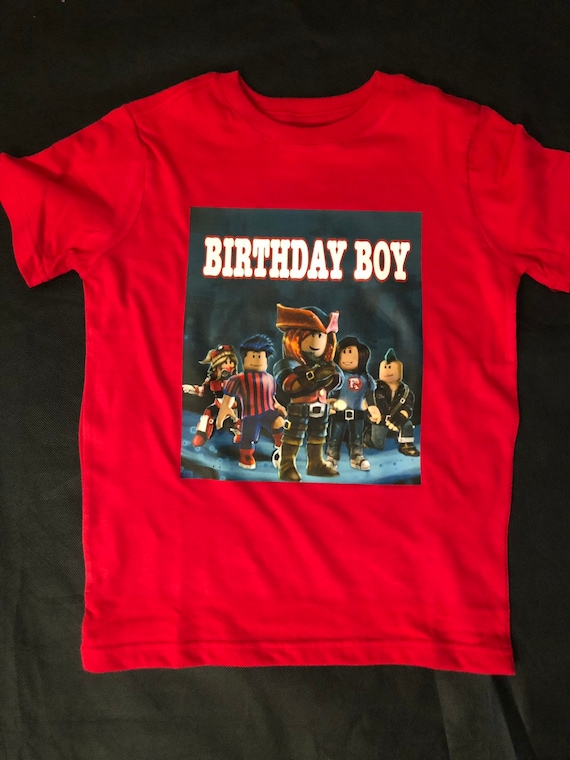 Roblox Birthday Boy T Shirt Etsy - roblox how to make a t shirt and sell it