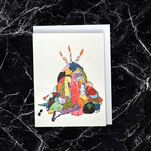 Clothing Cake, Birthday greeting card fashion card happy birthday