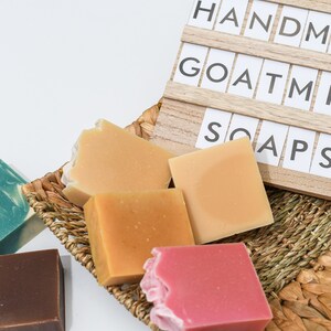 Handmade Goat&#39;s Milk Soap, Soap favors, Natural Soaps, Gifts for her, Soap gift sets, Free Shipping, Made in USA