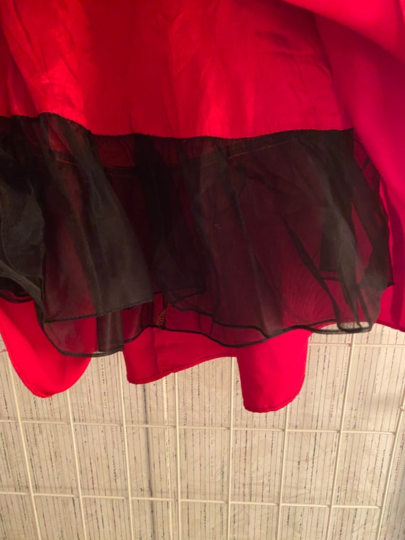 Vintage Girls Dress Size 5 ~ Red & Black - image 3