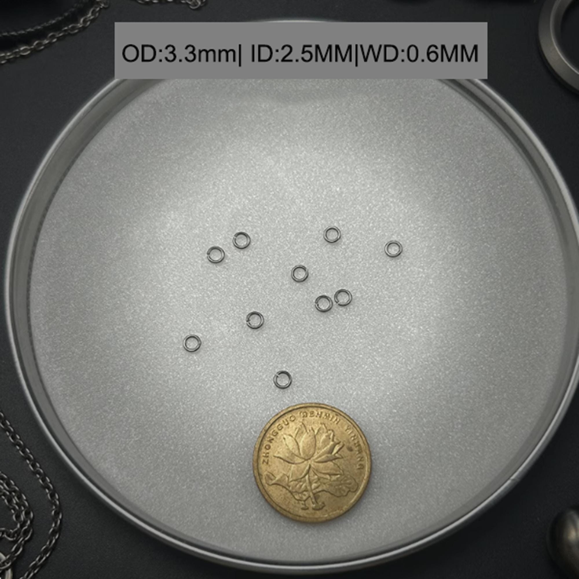 チタンジャンプリング：低アレルギー性チェーンメイルジュエリー作り、DIYクラフト用品 - Etsy 日本