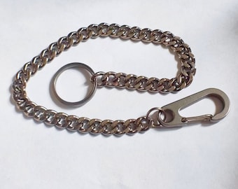 Titanium Wallet Chain: Anti-Theft Trouser Pocket Chain, Lightweight & Rustproof